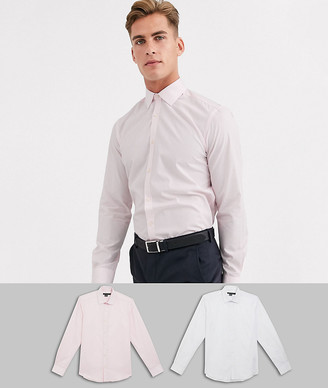 French Connection 2 pack slim fit shirts