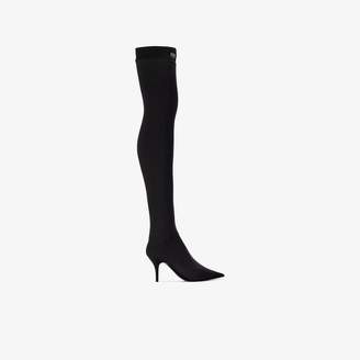 Balenciaga Black Knife 80 thigh boots