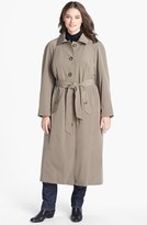 Thumbnail for your product : London Fog Long Trench Coat with Detachable Hood & Liner (Plus Size)