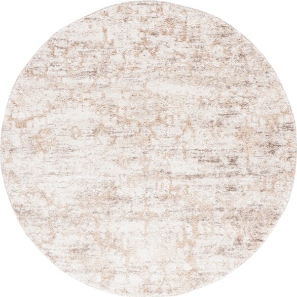 Safavieh RavineShagRVE350PowerLoomedIndoorAreaRug-Beige/Ivory-6'-7\