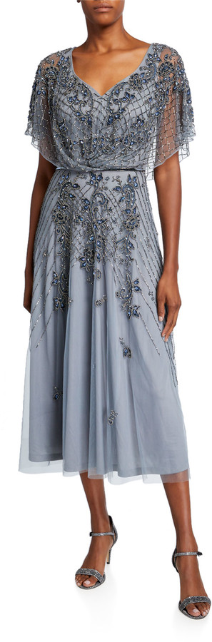 dolman sleeve cocktail dress