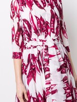 Thumbnail for your product : Samantha Sung Aster pea-print belted dress