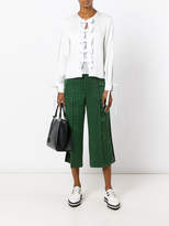 Thumbnail for your product : Fendi geometric print cropped trousers