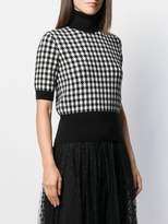 Thumbnail for your product : Dolce & Gabbana roll neck houndstooth sweater