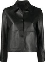 Thumbnail for your product : S.W.O.R.D 6.6.44 Single-Breasted Leather Jacket
