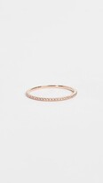 Thumbnail for your product : Ef Collection 14k Rose Gold Diamond Eternity Stack Ring