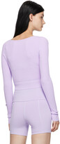 Thumbnail for your product : Live The Process Purple Verso Wrap Sport Top