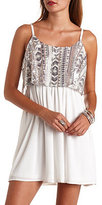 Thumbnail for your product : Charlotte Russe Tribal Sequin Embellished Flounce Chiffon Dress