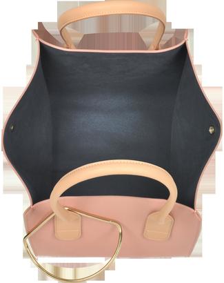 Roksanda Peach and Mastic Leather Mini Weekend Bag