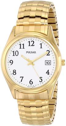 Pulsar Men's PXH430 Expansion Gold-Tone Stainless Steel Watch