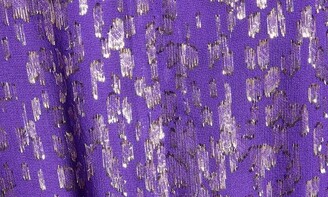 Lilly Pulitzer Joella Metallic Silk Chiffon Dress