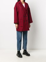 Thumbnail for your product : RED Valentino Gingham-Check Double-Breasted Coat