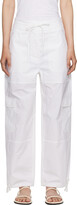 White Cargo Trousers 