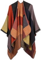 Thumbnail for your product : Lankater Female Cardigan Shawl Geometric Striped Long Warm Thick Blanket Cloak Cashmere Poncho Cape Shawls Wrap