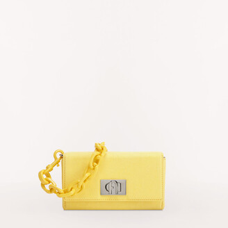 Furla Bloom Bag Shoulder Bag Mini Zinnia Yellow Paper-like Fabric Female -  ShopStyle