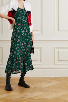 Reformation + Net Sustain Nikita Floral-print Crepe Midi Dress - Green -  ShopStyle
