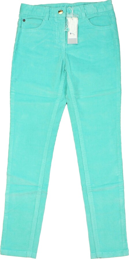 Jacadi Girls Green Corduroy Pants Size: 6Y 8Y