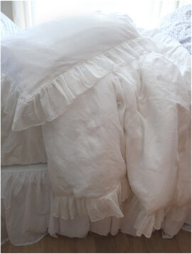 Linen Salvage Luxe Malibu White Linen Piece Sham