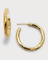 Thumbnail for your product : Ippolita Small Hammered Hoop Earrings in 18K Gold