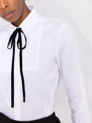 RED Valentino Pussybow Slim-Fit Shirt