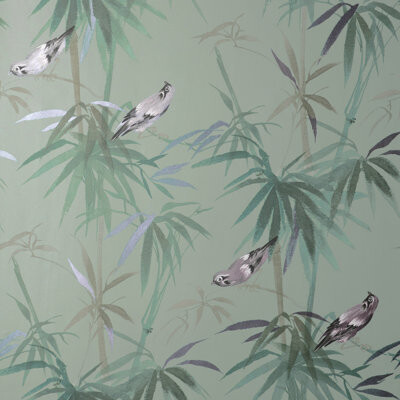 Bay Isle Home Zella Green Bamboo Wallpaper