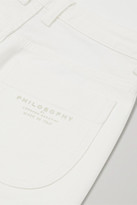 Thumbnail for your product : Philosophy di Lorenzo Serafini Mid-rise Straight-leg Jeans - White