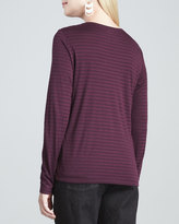 Thumbnail for your product : Eileen Fisher Cashmere Striped Top