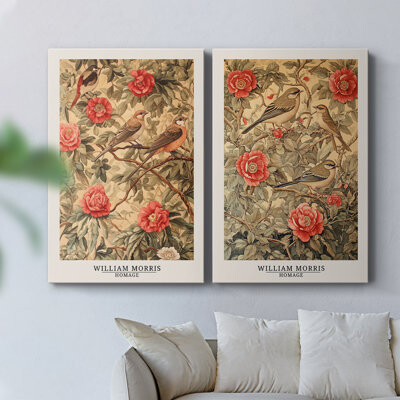 Red Barrel Studio WM MORRIS Series LXVI-Premium Gallery Wrapped Canvas -Ready to Hang