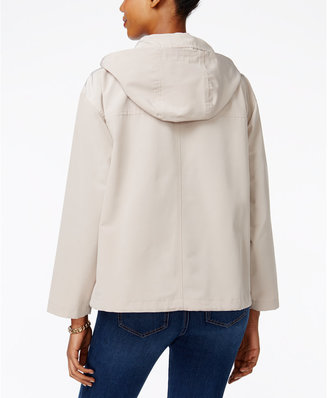 Charter Club Petite Hooded Utility Swing Jacket, Created for Macy's