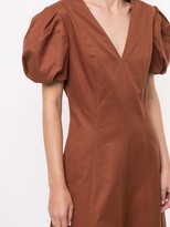 Thumbnail for your product : Rebecca Vallance Helke puff-sleeve midi dress