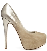 Thumbnail for your product : Aldo Two Tone Nude Platform Heeled Shoes