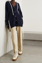 Thumbnail for your product : Monse Hooded Lace-up Cotton Cardigan