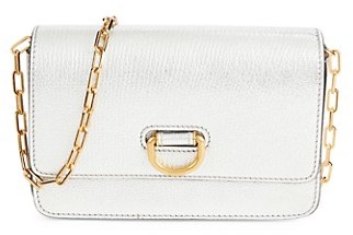 Burberry Hayes Metallic Leather D-Ring Crossbody Bag - ShopStyle