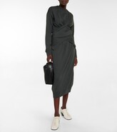 Thumbnail for your product : Lemaire Convertible wool-blend wrap dress