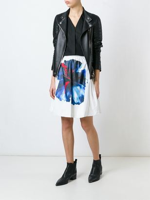 DSQUARED2 flower print pleated skirt - women - Cotton - 40