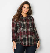 Thumbnail for your product : Avenue Embellished Pocket Plaid Shirt