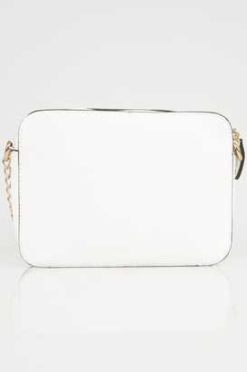Yours Clothing White Camera Bag With Cross Body Chain