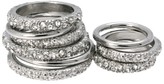 Thumbnail for your product : Lipsy Multi Crystal Ring Stack