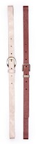 Thumbnail for your product : Linea Pelle 2-for-1 Thin Leather Belt