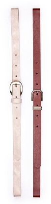 Linea Pelle 2-for-1 Thin Leather Belt