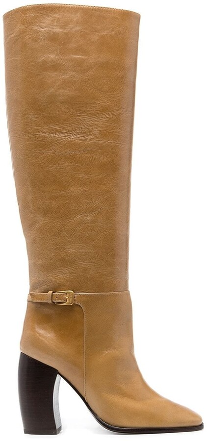 Tory Burch Banana Heel leather boots - ShopStyle