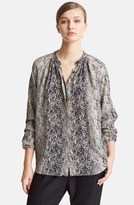 Thumbnail for your product : Lanvin Python Print Silk Blouse