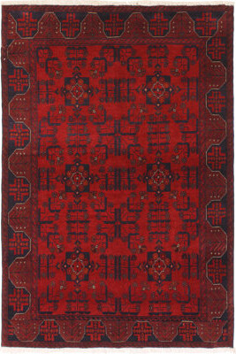 Isabelline Cremeans Oriental Handmade Hand-Knotted Rectangle 4'3\