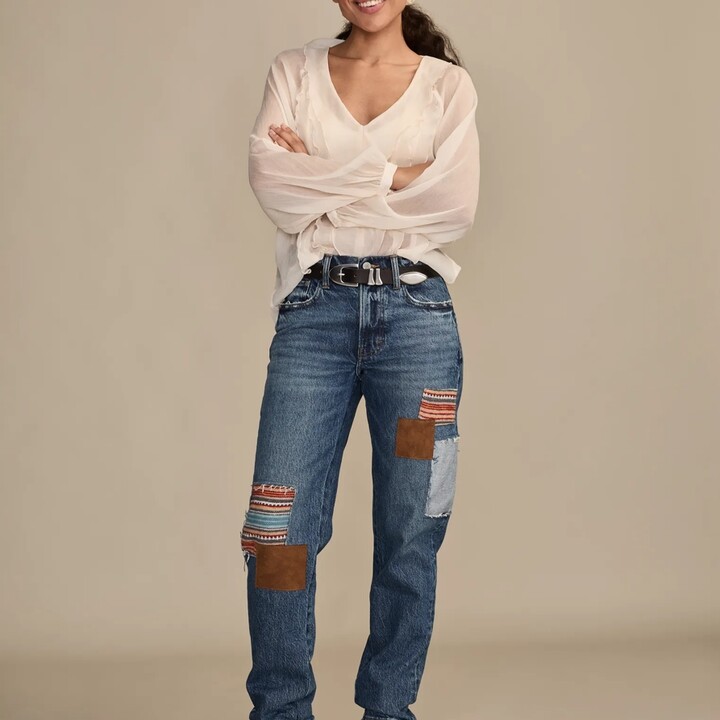 Lucky Brand Lucky Legend Mid Rise Boy Jean - Women's Jeans Denim Pants in Jamboree Wash