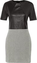 Thumbnail for your product : Walter W118 by Baker Natalia paneled scuba and chevron-knit dress