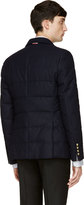 Thumbnail for your product : Moncler Gamme Bleu Navy Wool Quilted Blazer