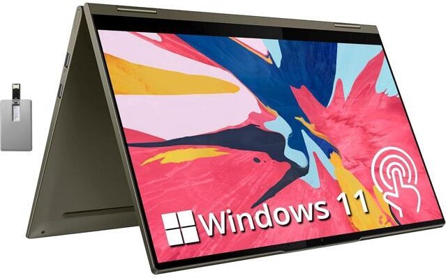 Lenovo Yoga 7i 2-in-1 360° 15.6' Touch Screen Laptop, Intel Evo Platform Core i7 1165G7, 12GB RAM, 2TB PCIe SSD, Intel Iris Xe Graphics, Backlit...