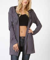 Thumbnail for your product : Bellino Charcoal Hooded Cardigan