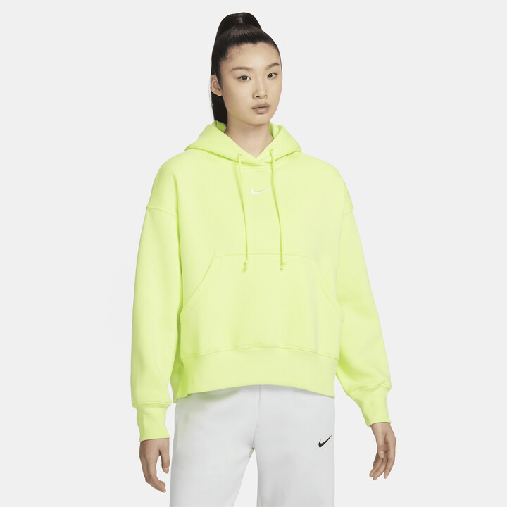 Nike Women's Sportswear Phoenix Fleece Over-Oversized Pullover Hoodie in  Yellow - ShopStyle