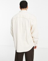 Thumbnail for your product : ASOS DESIGN oversized vintage denim shirt in ecru